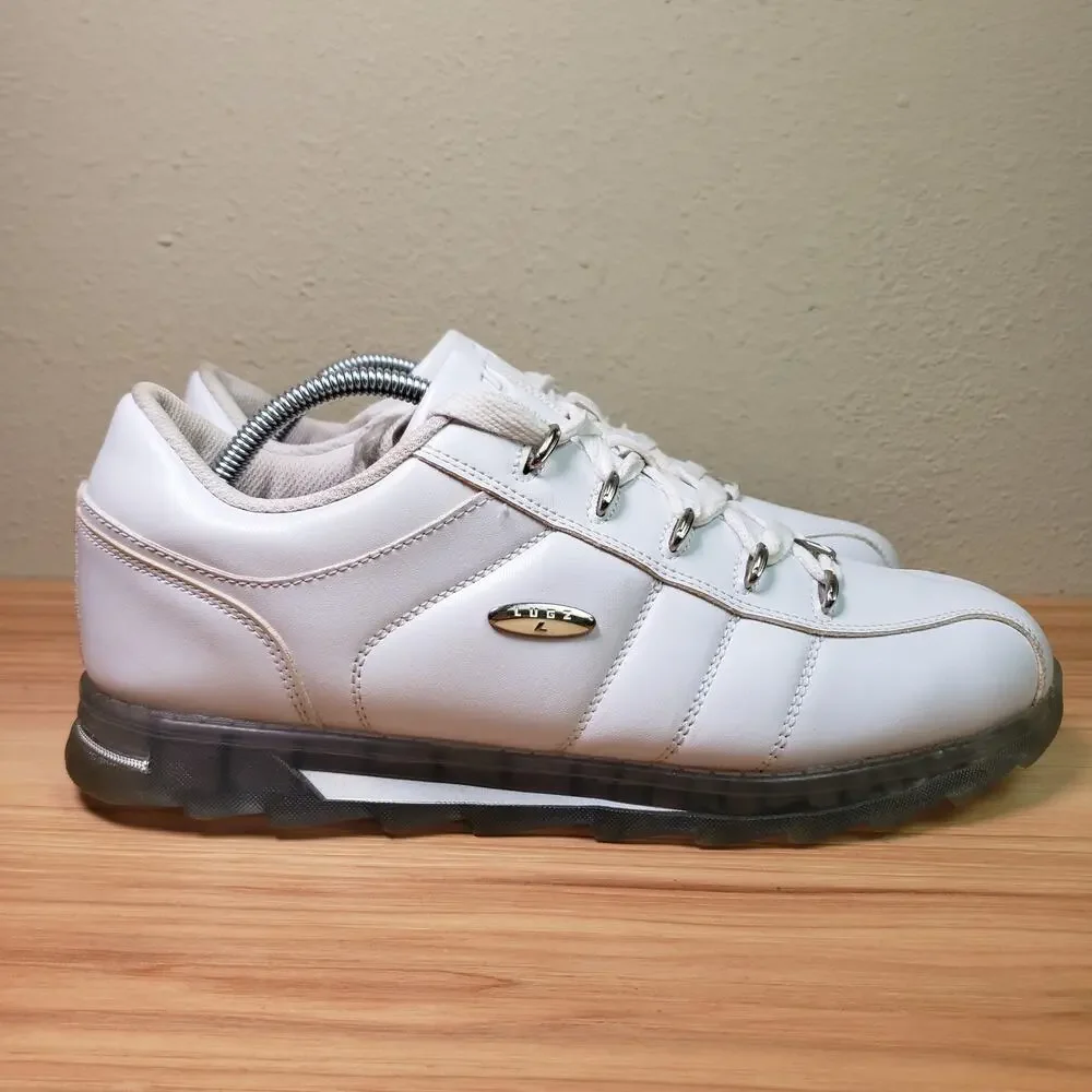Lugz Men's Size 10.5 Charger II Ice Lace Up Fashion Sneakers white Sporty Casual